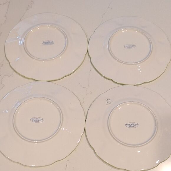 Vintage Mariposa 8.5" Flamingo Plates Hand Painted by Jilly Walsh Made In Italy - Picture 9 of 12